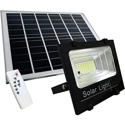 Afbeelding van Far200WSOLAR N SMD led schijnwerper met zonnepaneel, schemersensor en afstandsbediening, 200 W