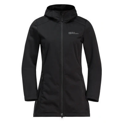 Afbeelding van Jack Wolfskin Windhain W Softshelljas, Dames, Maat: Small, Black