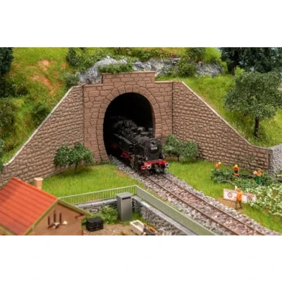Afbeelding van Faller 1/87 TUNNELPORTALEN ENKELSPORIG 2 ST. (2/24) * modelbouwsets, hobbybouwspeelgoed voor kinderen, modelverf en accessoires