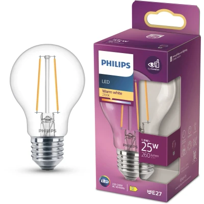 Afbeelding van Philips Lamp Glansgloeilamp LED 2,2 W Warm wit