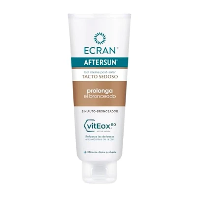 Afbeelding van Ecran Aftersun Tan Extender Zelfbruinende post solar crème die de huid kalmeert, verlicht en herstelt Gel Cream textuur, maximale frisheid, formule met VitEox 80