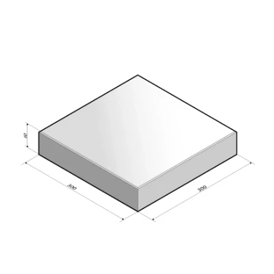 Afbeelding van Tegel 30x30x6 cm grijs komo