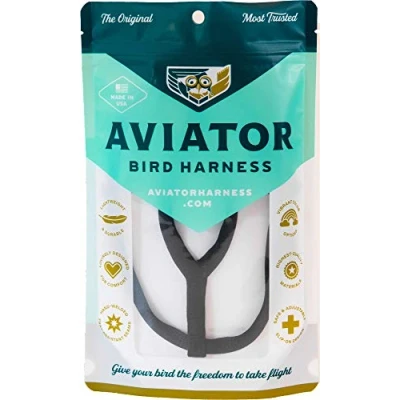 Afbeelding van Aviator Bird Harness &amp; Leash Mini Black