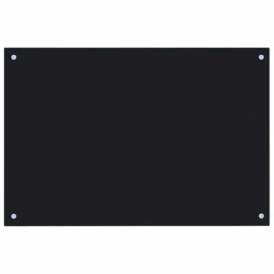 Image de vidaXL Dosseret de cuisine Noir 90x50 cm Verre trempé249488