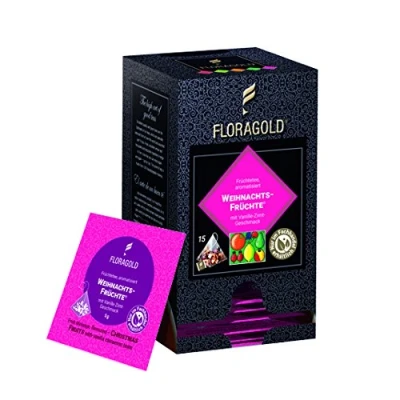 Afbeelding van FLORAGOLD Piramidezakje voor kerstvruchtenthee, 75 g