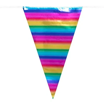 Afbeelding van Boland Foliereuzenvlaggenlijn Regenboog Multi