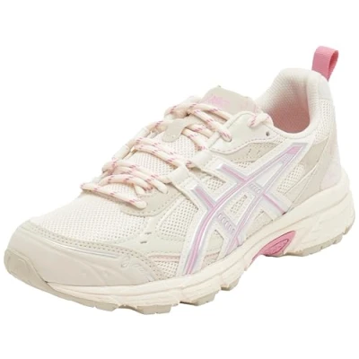 Afbeelding van Asics Sportstyle Gelnunobiki Unisex Sneakers laag, Maat: 40.5, Cream/sweet pink Imitatieleer/ textiel