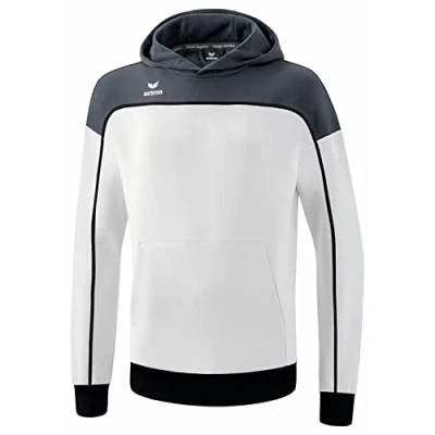 Afbeelding van erima CHANGE by sweatshirt met capuchon wit/slate grey/zwart