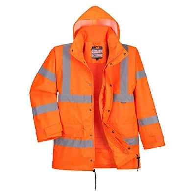 Afbeelding van Portwest RT63ORRXXL jas, hoge zichtbaarheid, waterdicht en ademend, oranje, XXL
