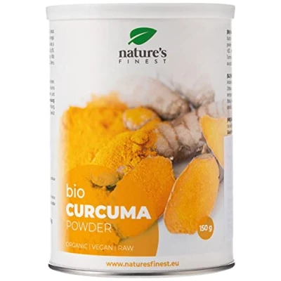 Afbeelding van Nature&#039;s Finest Kurkuma poeder Bio Geel kruid met helende werking