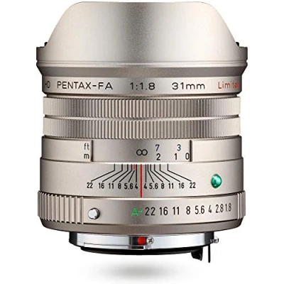 Afbeelding van PENTAX FA 31mmF1.8 Limited Silver groothoeklens met krachtige HD verwerking voor het K systeem 35 mm full formaat sensor
