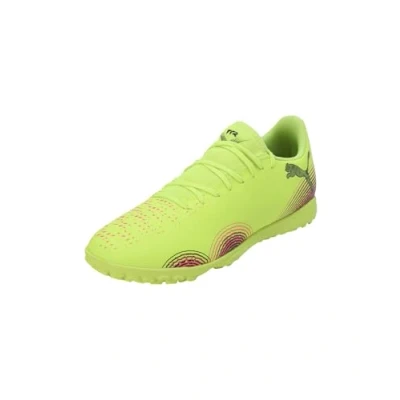 Afbeelding van Puma Future 8 PLAY Voetbalschoenen voor kunstgras, Heren, Maat: 43, Yellow alert/black/sun struck Textiel/ synthetisch