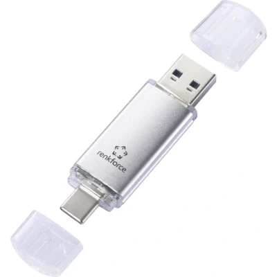 Afbeelding van Renkforce RF USBOS 230 USB stick Retail 64 GB Zilver 6688140 3.0, C