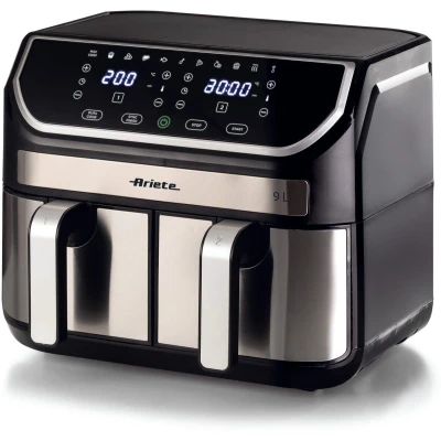 Afbeelding van Ariete 4625/00 Dubbel 9 l Vrijstaand 2100 W Heteluchtfriteuse Zwart, Zilver