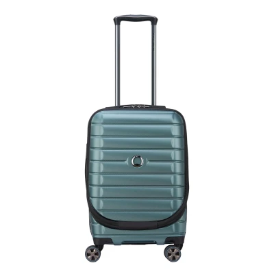 Afbeelding van Delsey Paris Shadow Rollen Kabinentrolley Laptopfach MIT Dehnfalte Trolley, Maat: One Size, Gruen