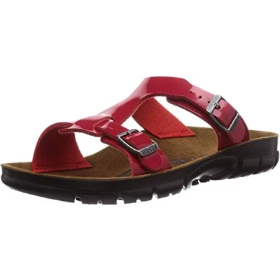 Afbeelding van Birkenstock, Vrouwen, Sandalen, Sofia Birko Flor Zachtbed Smal, Rood, (38)