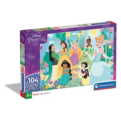 Afbeelding van Clementoni Puzzel Disney Prinses Glitter Effect 104 stukjes