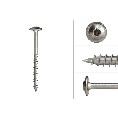 Afbeelding van Wovar Tellerkopschroeven RVS A4 6.0 x 70 mm Torx 25 Doos 100 Stuks