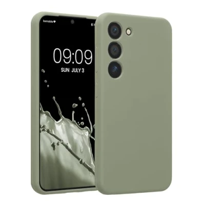 Afbeelding van kwmobile Housse compatible avec Samsung Galaxy S23 coque de téléphone protection souple en TPU silicone vert gris