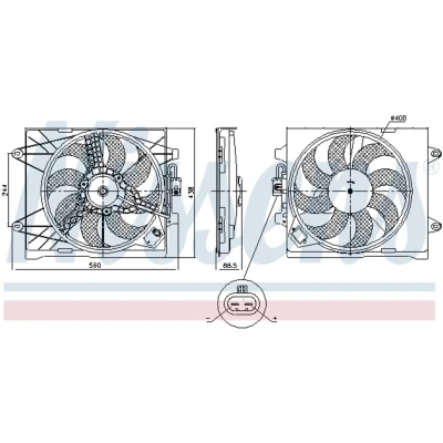 Afbeelding van Nissens Ventilatorwiel motorkoeling 85922