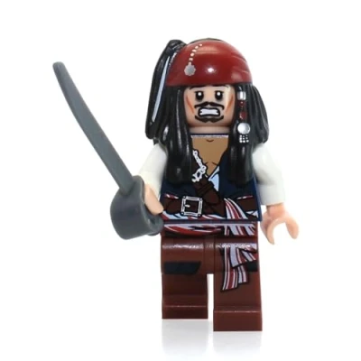 Afbeelding van Jack Sparrow LEGO Pirates of the Caribbean Minifigure by