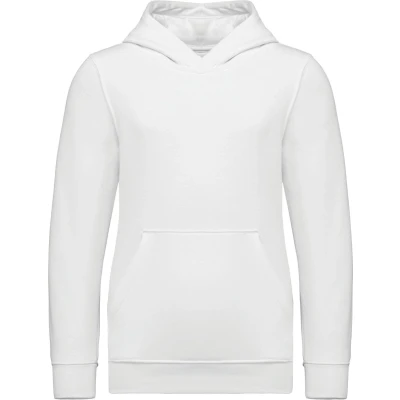 Afbeelding van Kariban Kindersweater met capuchon K4039 White