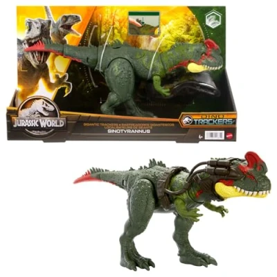 Image de Figurine Jurassic World Sinotyrannus Méga Action Vert