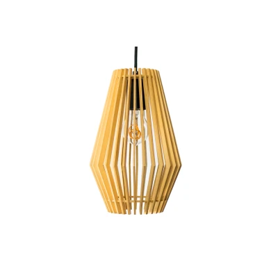 Afbeelding van Houten Design Hanglamp, E27 Fitting, 20cm, Naturel