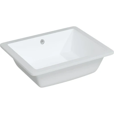 Afbeelding van Wastafel rechthoekig 50x40,5x18,5 cm keramiek wit