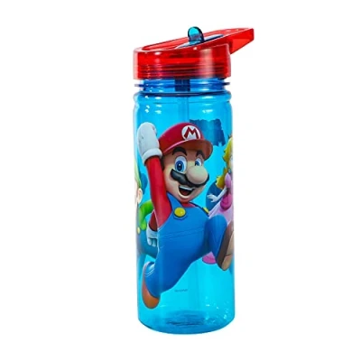 Afbeelding van Stor Super Mario 580 ml waterfles voor kinderen, schoolfles, gemaakt van duurzaam Tritan, BPA vrij