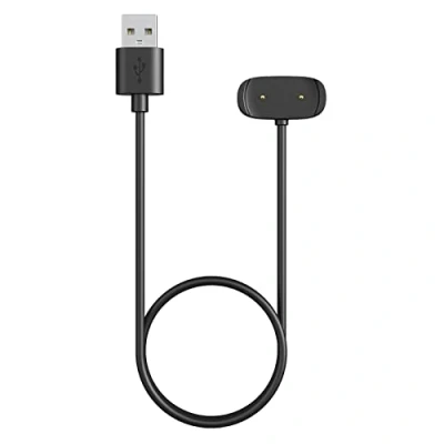 Afbeelding van MoKo Oplader compatibel met Amazfit GTS 4 Mini/2/2e/2 Mini/GTR 2/2e/Bip 3/3 Pro/Bip U/T Rex Pro, magnetisch laadstation 1 m USB oplaadkabel voor horloge, zwart