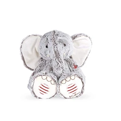 Afbeelding van KALOO Rood pluche dier olifant Noa grijs 25 cm vanaf de geboorte, K963669