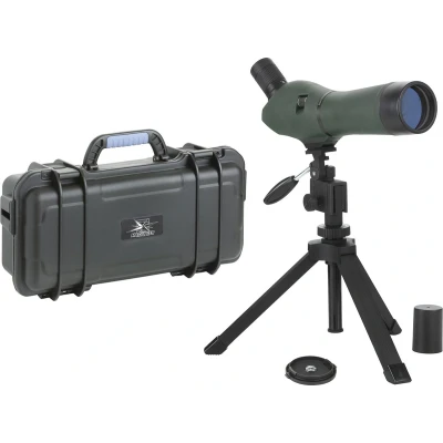 Afbeelding van MacGyver Spotting Scope 20 60x60 ZOOM Telescoop Met Waterdichte kist en statief + raamstatief Ook voor brildragers Groen