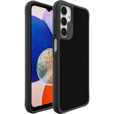 Afbeelding van iMoshion Hoesje Geschikt voor Samsung Galaxy A25 Shockproof Rugged Hybrid Carbon Case zwart