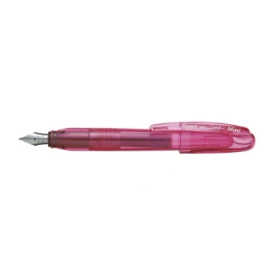 Afbeelding van Pentel Tradio Mini vulpen, uitwisbaar, roze, transparant