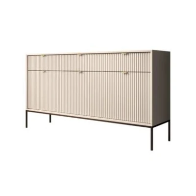 Afbeelding van Meubella Dressoir Navil Beige 154 cm