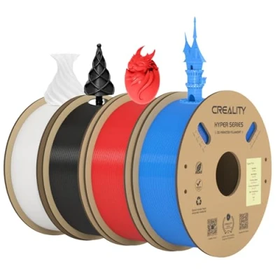 Afbeelding van Creality Officiële Hyper PLA zwart + wit blauw rood