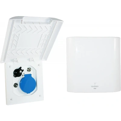 Afbeelding van Haba Element Line ESB 3 Unit Uitvoerdoos Wit Contactdozen