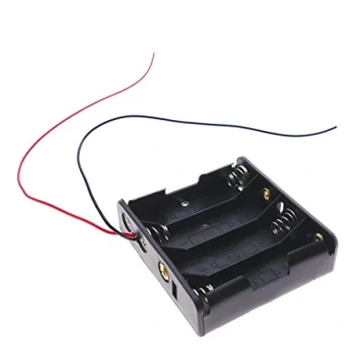 Afbeelding van BeMatik Platte batterijhouder voor 4 x LR6 AA 1,5 V (EN090)
