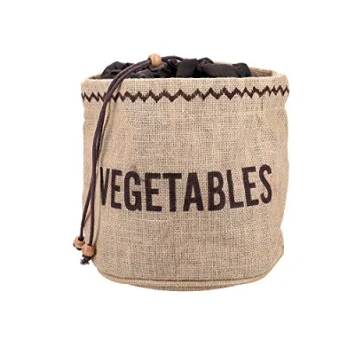 Image de KITCHEN CRAFT NATURAL ELEMENTS HESSIAN SAC À LÉGUMES AVEC DOUBLURE OCCULTANTE