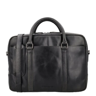 Afbeelding van Hide &amp; Stitches Next Navajo Laptopbag black