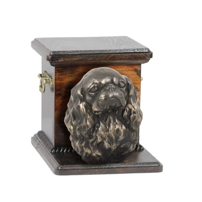 Afbeelding van Elegante urn hond voor Cavalier King Charles Spaniel met hondenbuste