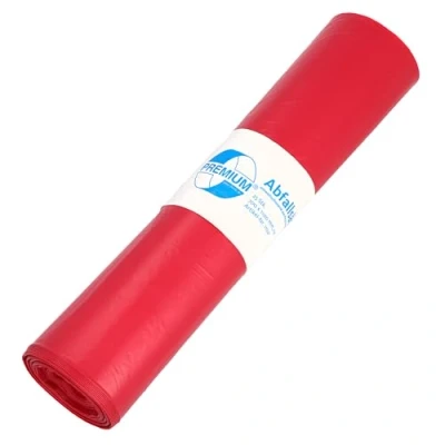 Afbeelding van Deiss Premium Vuilniszakken, rood, type 60, 120 l