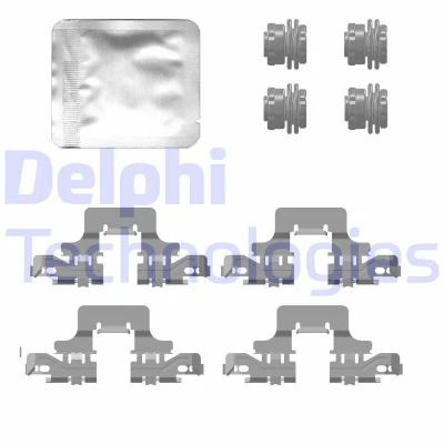Afbeelding van DELPHI LX0776 Accessoireset, schijfremblok AUDI: A4 B9 Avant, A5 Coupe, A6 C8 Avant