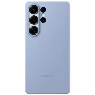 Afbeelding van Samsung Siliconen Back Cover Lichtblauw Galaxy S25 Ultra