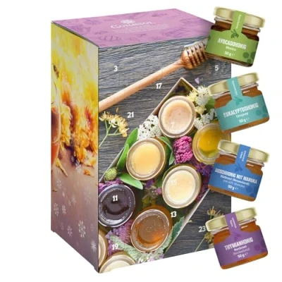 Afbeelding van Corasol Honing World Travel Adventskalender in premium kwaliteit (1200 g)