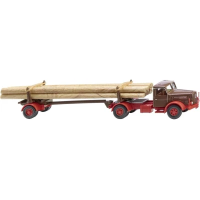 Afbeelding van Wiking 039013 H0 Vrachtwagen Henschel Lange houttransporteur