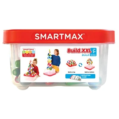Image de Smartmax Smx 907 Build Xxl 70 Pièces Box Jeu De Contruction Magnétique Activité Motrice Jouet