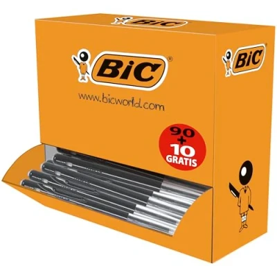 Afbeelding van Bic balpen M10 Clic voordeelpak zwart