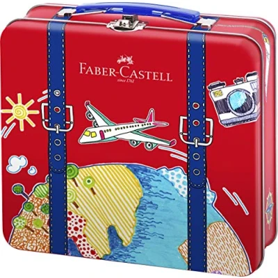 Afbeelding van Faber Castell viltstiften Connector cadeauset 46 stuks in reiskoffer FC 155535